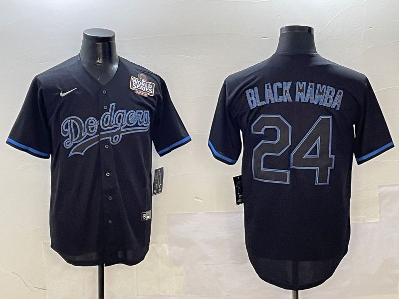 Men Los Angeles Dodgers #24 Black Mamba Black Classic Edition 2025 Nike MLB Jersey style 11->los angeles dodgers->MLB Jersey